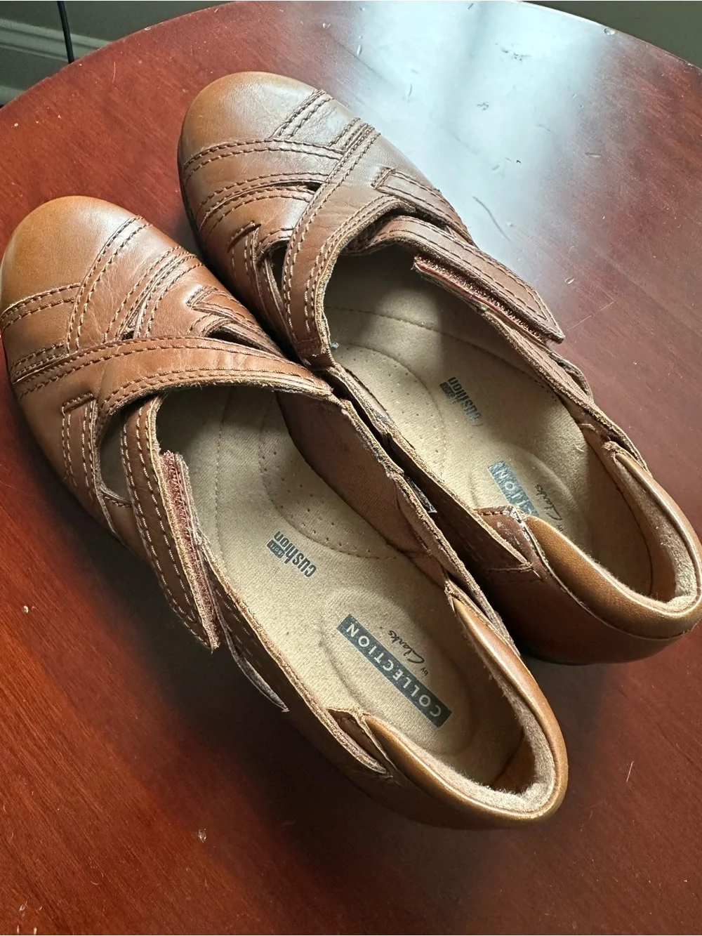 Clarks brown leather